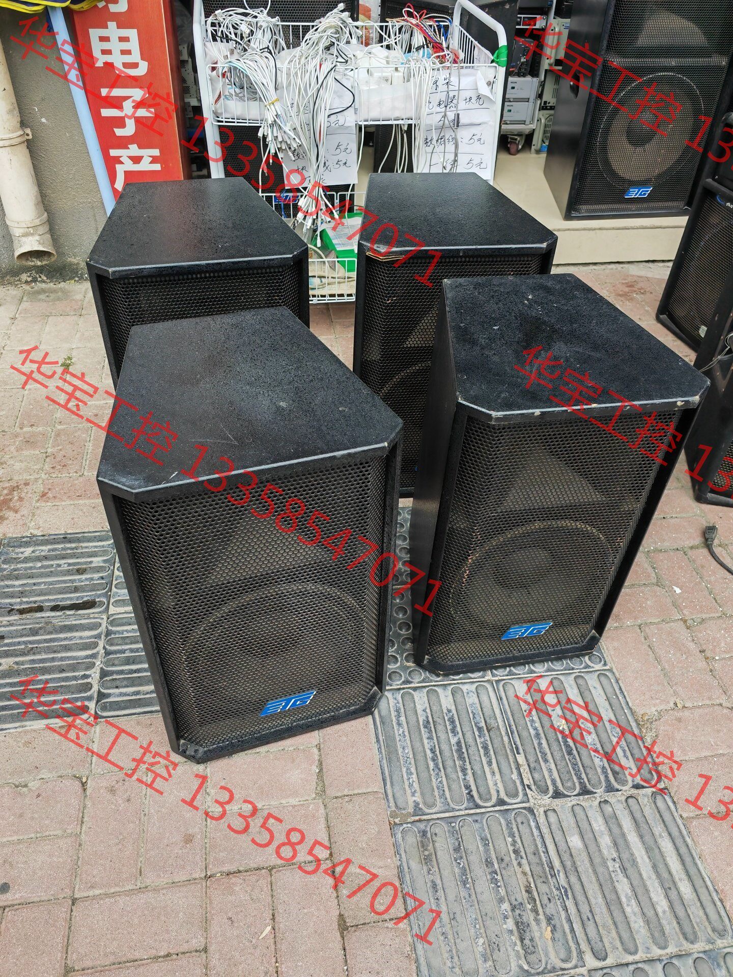 议价 美国ETC专业12寸音箱两对，型号是EMX22，箱子成色详看
