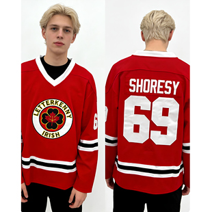 美码 复古电影版 冰球服 尾货处理 Shoresy 本冰球球衣