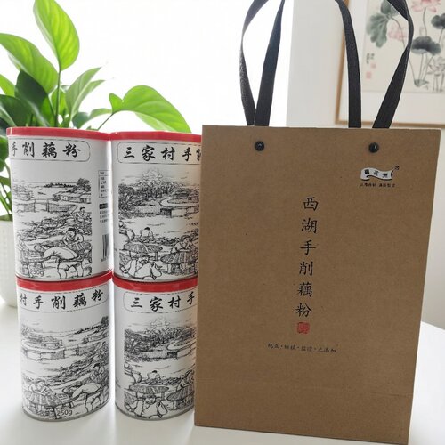 藕花洲手削纯藕粉无添加糖礼袋装