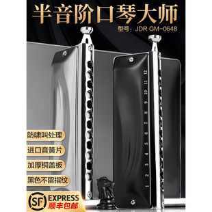 jdr嘉德瑞半音阶口琴专业演奏12孔c调GM-0648初学者学生入门练习