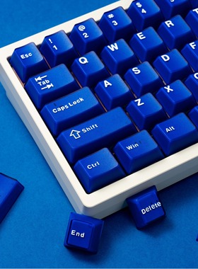 佩森丨克莱因蓝半透键帽 ABS原厂高度