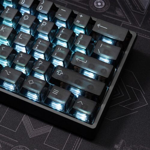 PC键帽像素风雾透键帽透明正刻透光磁轴游戏机械键盘通用PAYSON