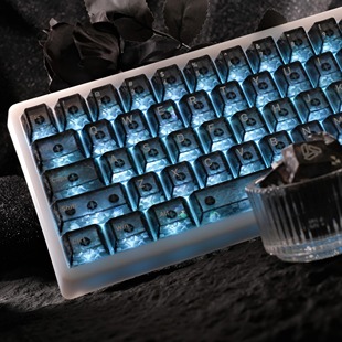 PC键帽缎碳纹键帽透明正刻透光磁轴游戏机械键盘通用PAYSON