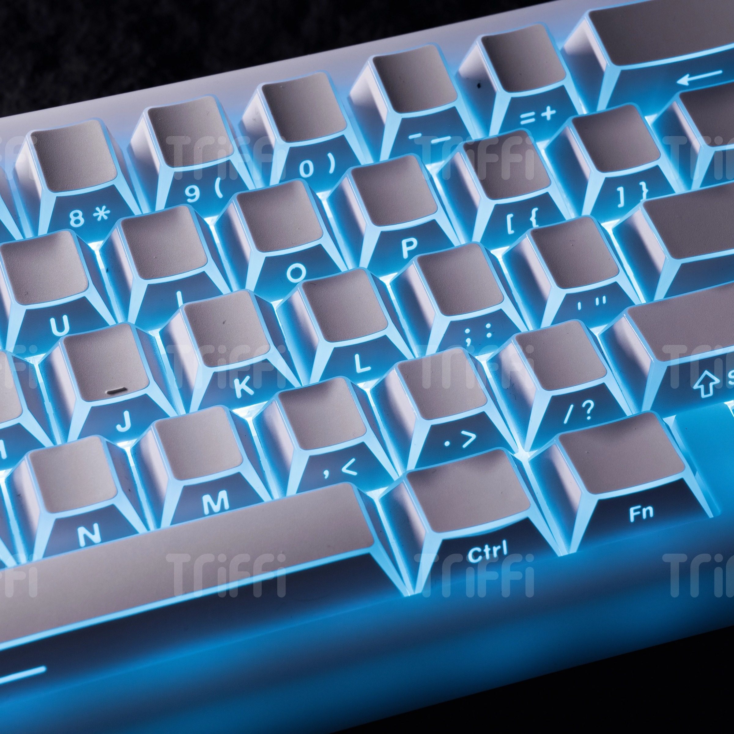 折影键帽 2.0 棱角透光侧刻RGB光效原厂高度键帽磁轴机械键盘佩森