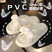 少女心蝴蝶结凉拖鞋 踩屎感外穿防滑可湿水家居拖鞋 女2025夏季 新款
