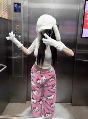 New Spider Man Sleeping Pants Anime Hello Kitty Pajama