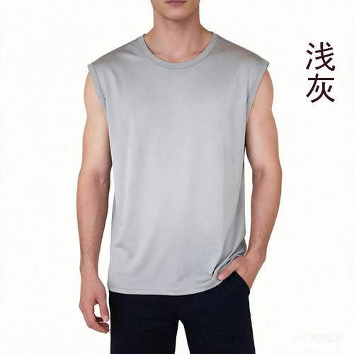 台航品牌100%桑蚕丝坎肩男士背心针织织法真丝L-XXL