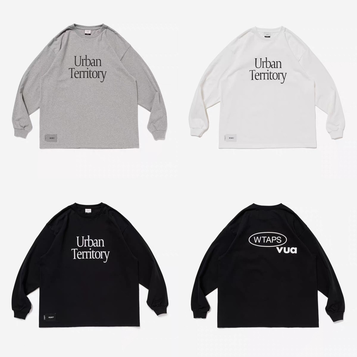 日潮重磅基础廓形长袖T恤