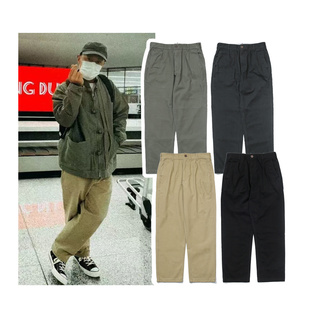 直筒长裤 现货 chino工装 余文乐同款 男 MADNESS水洗做旧纯色休闲裤