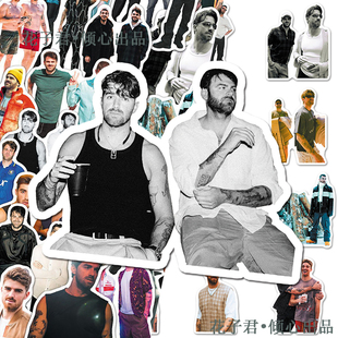 100张烟鬼TheChainsmokers贴纸热门音乐组合周边DIY素材