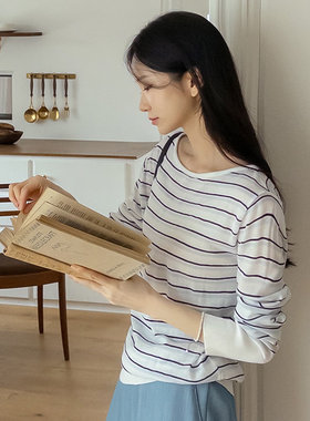 时尚起义韩国代购甜美2026春唇领薄款长袖防晒针织罩衫jo26041407