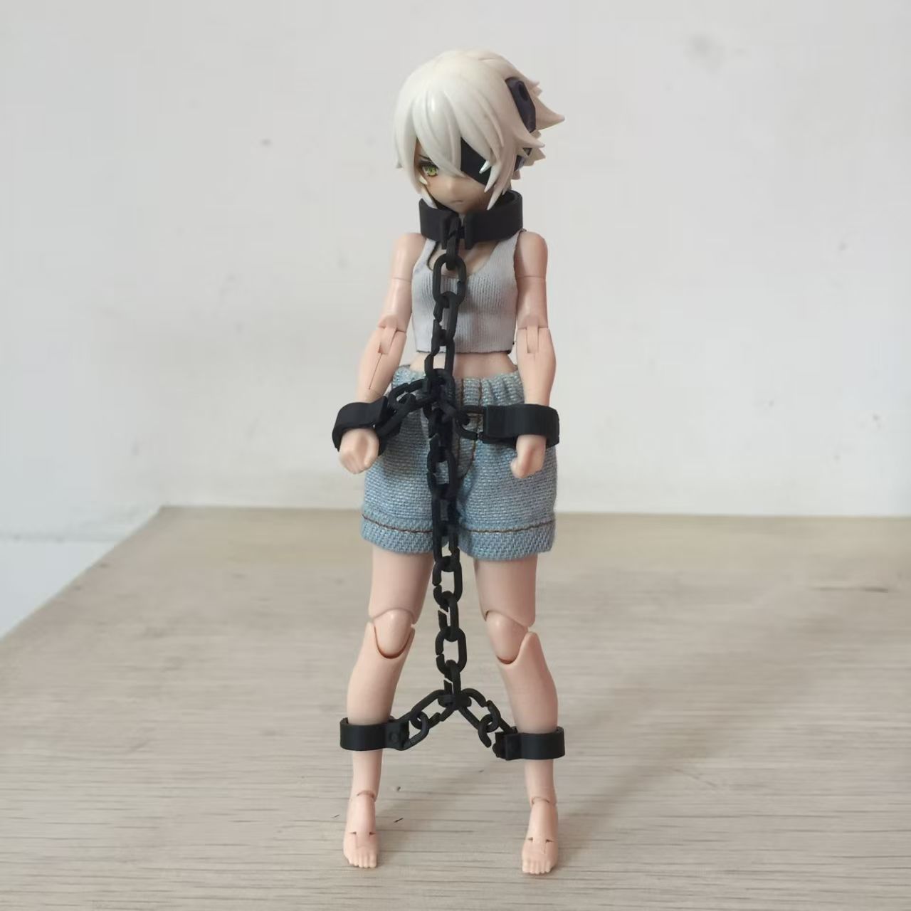 手铐配件 适配女神装置改件figma模型30ms机娘1/12女兵人素体场景图片