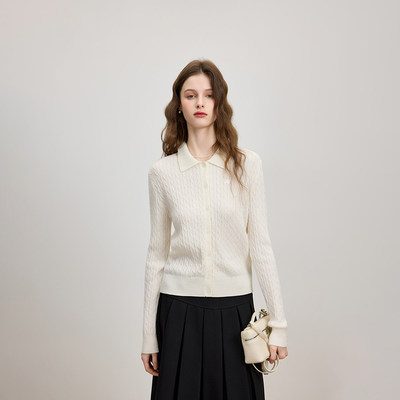 Azmi原创刺绣极简polo领