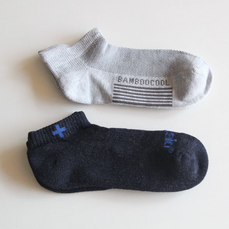 出口男女士均码 毛巾底吸汗袜子 船袜网眼透气 灰色深灰色短袜