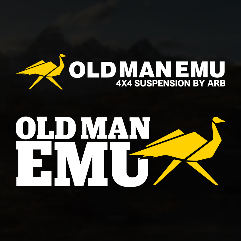 OLDMAN EMU个性越野改装户外穿越自驾游文字创意划痕遮挡反光车贴