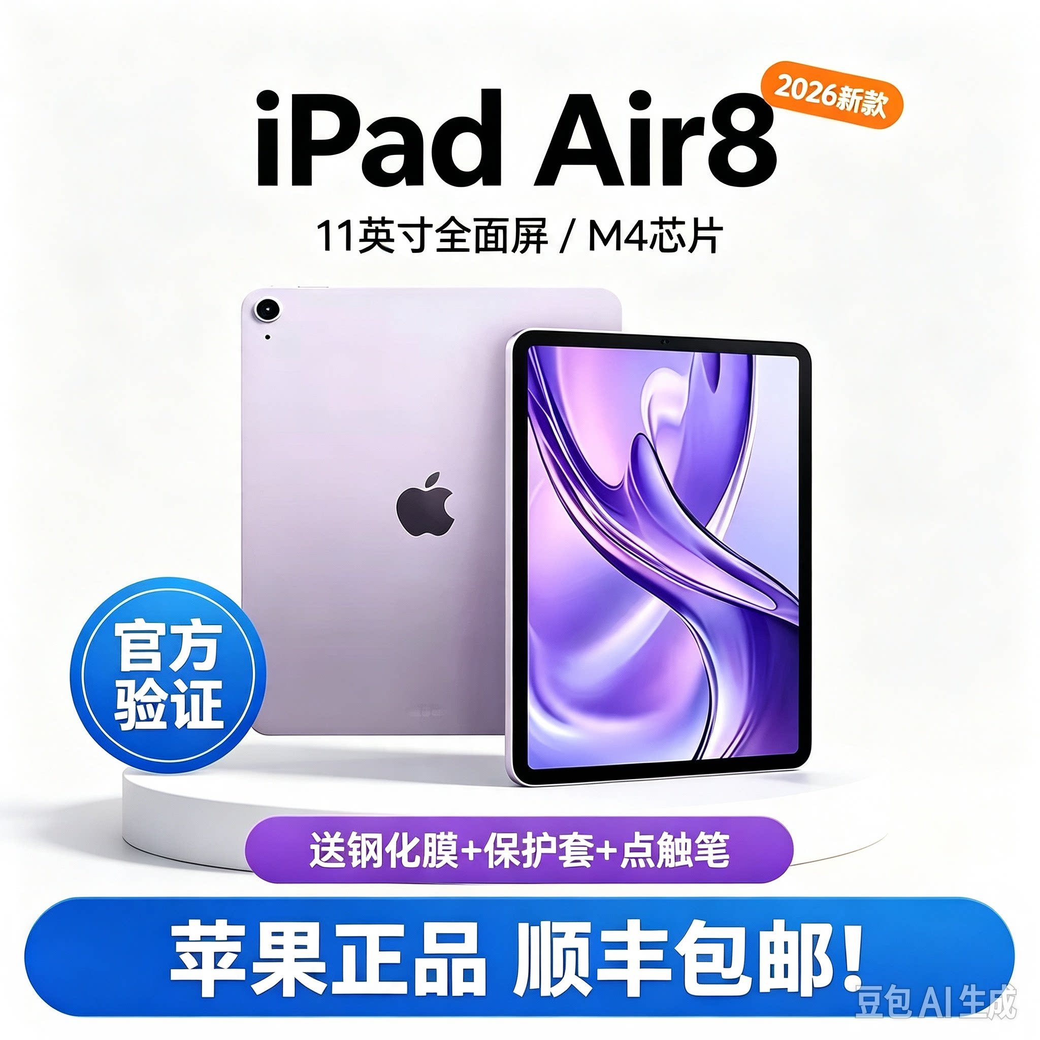 Apple/苹果 11 英寸 iPad Air (2026)M4 2025款air7代M3平板电脑