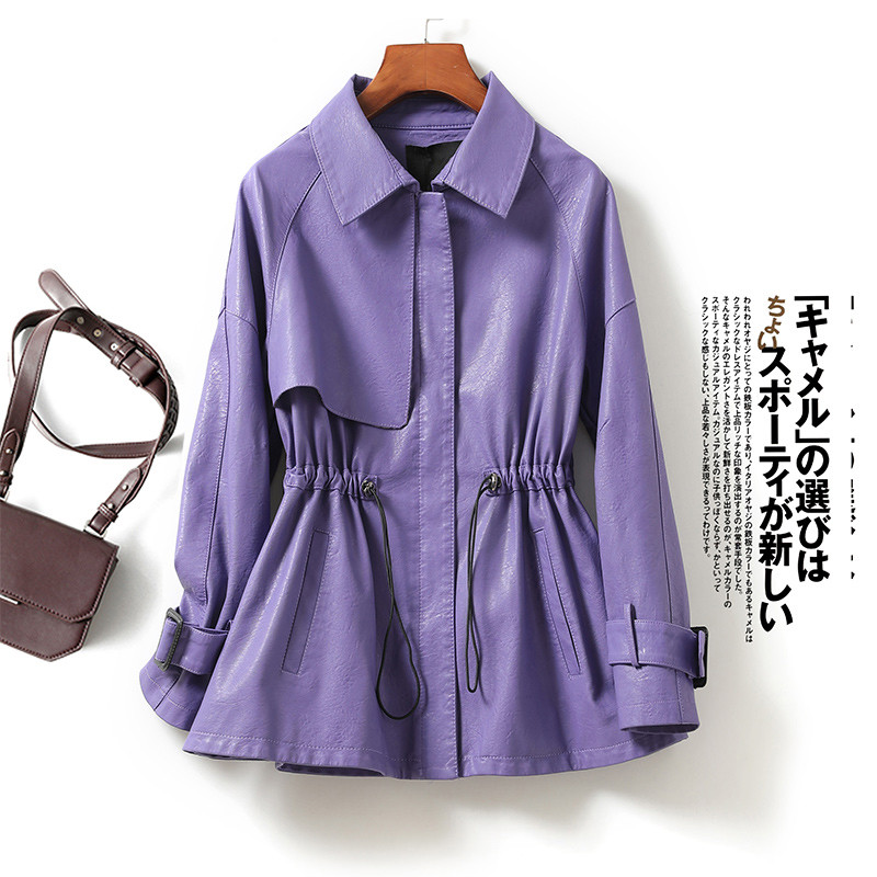 皮衣女短款小个子真皮上衣收腰2025春秋新款韩版海宁绵羊皮外套女