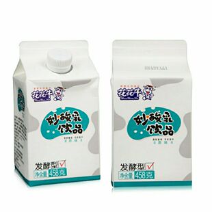 每盒458克屋顶包酸保质期6个月 花花牛妙酸乳一品乳4盒12盒装