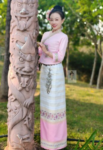 傣装西双版纳少数民族特色服装傣族服装泼水节清新淡雅