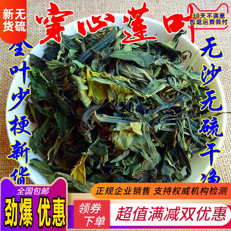 中药材 野新货穿心莲叶 一见喜 四方莲 苦胆草 金香草500克包邮