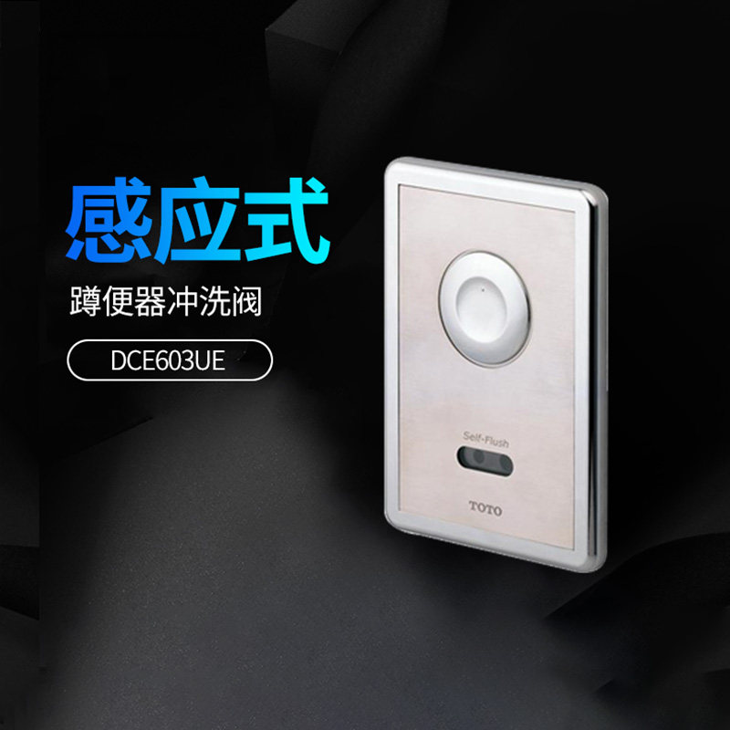 TOTO蹲便器感应器DCE603/602UE蹲坑干电池交流电感应冲水阀(13)