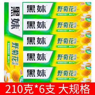 黑妹野菊花倍清牙膏清洁牙龈口气清新清洁护齿大容量家庭装正品