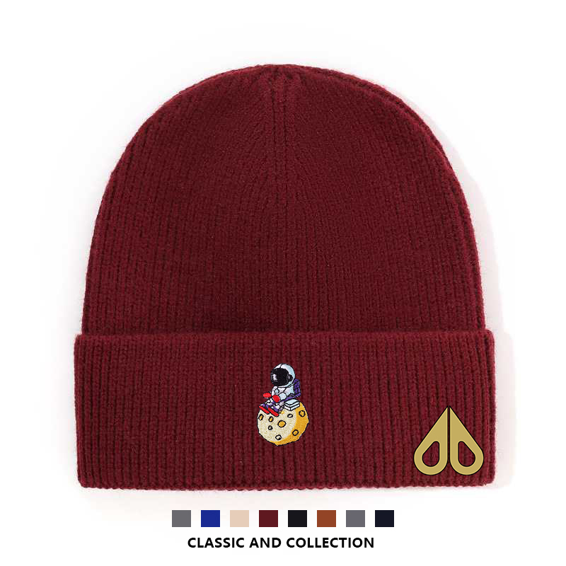 剪刀四季MOOSE新款时尚百搭显脸小男女同款韩版秋冬保暖针织帽潮