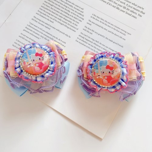 儿童发饰可爱卡通kitty发夹女童侧边刘海夹子头饰宝宝发卡头饰