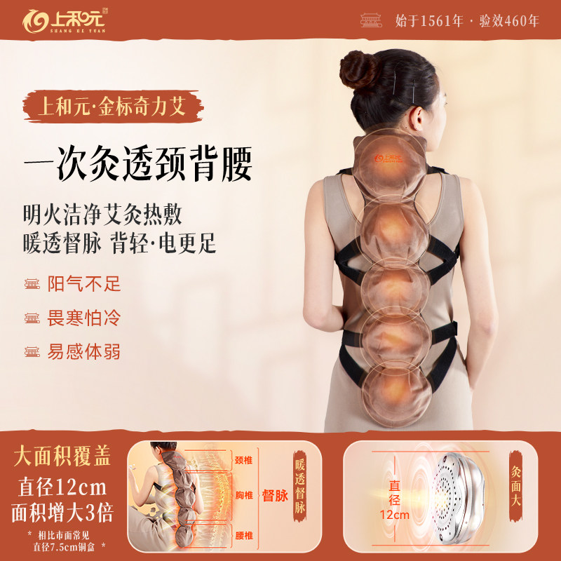 上和元长龙灸龙骨灸艾灸盒随身灸家用无烟艾灸柱肩颈督脉晒背神器