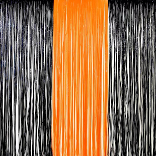 万圣节雨丝帘装饰气球 橘色黑色酒吧狂欢夜派对 南瓜头字母套装