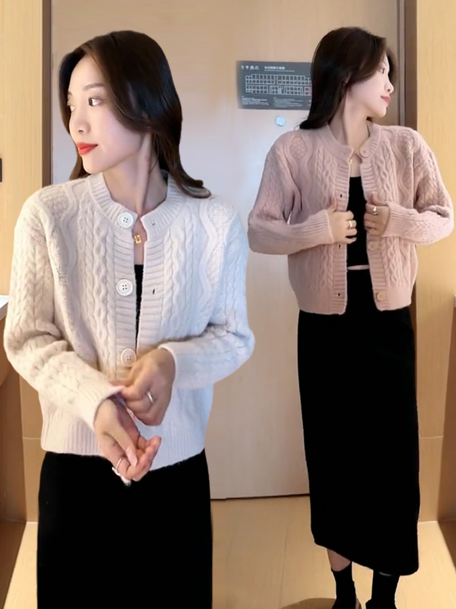 小香风针织开衫外套女2025早秋