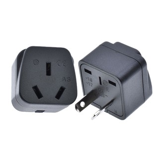 中国澳洲纽西兰国标两插插座澳规转换插头CE2插转3插AS-17