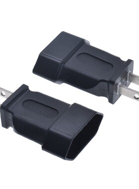 YL-1122国标美式两扁脚插头转欧标两圆脚卡式插座单一转换10A250V