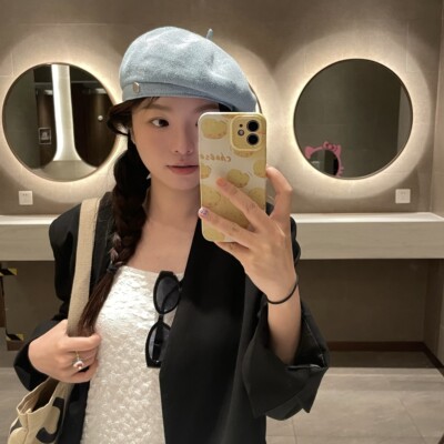 贝雷帽出游休闲女春夏宽沿