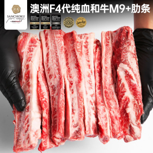 【澳洲老爸】澳洲进口纯血和牛M9+牛肋条原切牛腩新鲜雪花牛肉