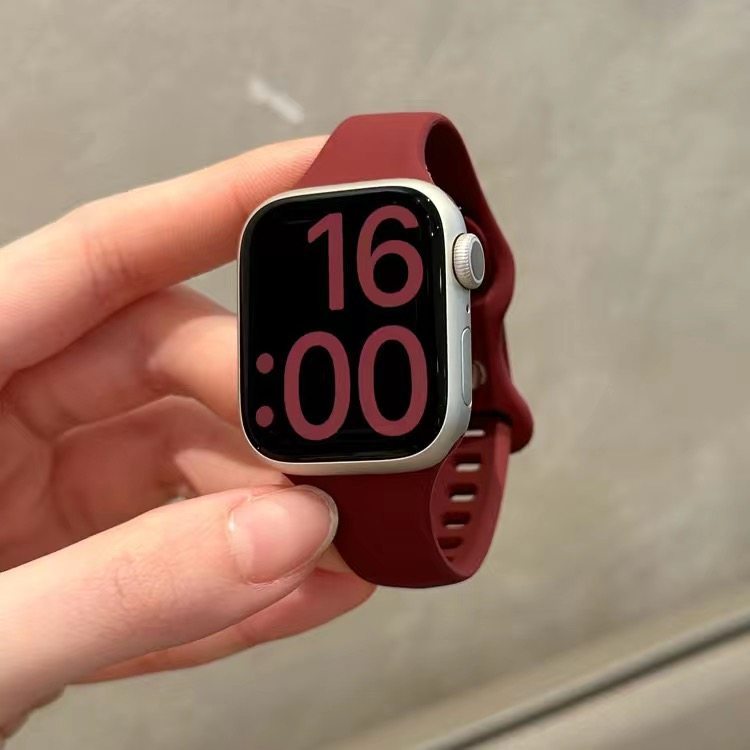 新款小蛮腰蝴蝶扣液态硅胶表带适用华为Fit3FIT4苹果S11iwatchS10