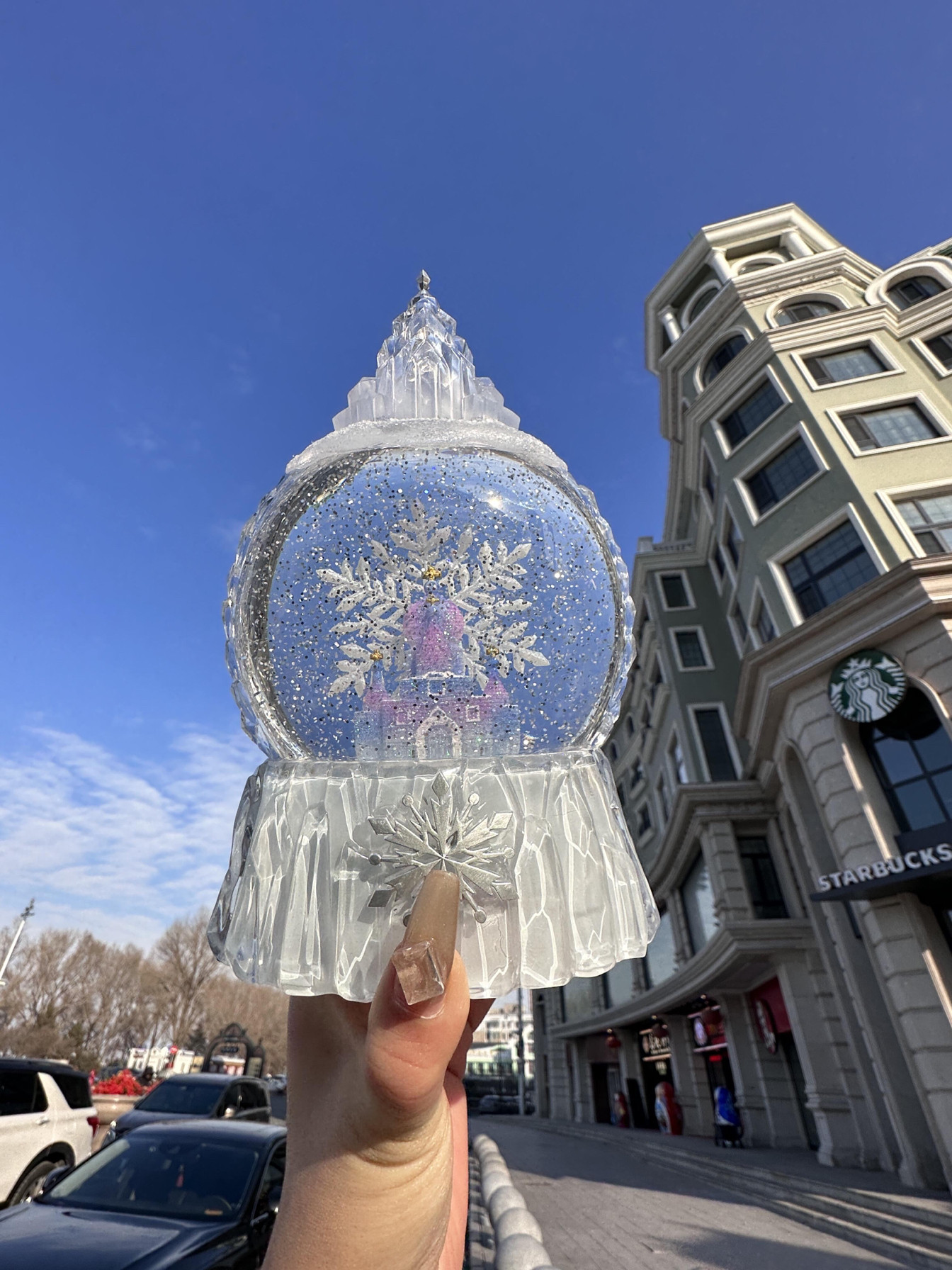 哈尔滨冰雪大世界水晶风灯旋转雪花音乐盒文创送儿童女孩生日礼物