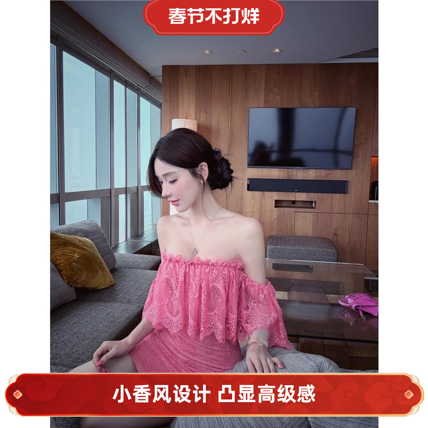 2026新款爆款春装气质独特漂亮高级感绝美小香风蓝色上衣套装裙女