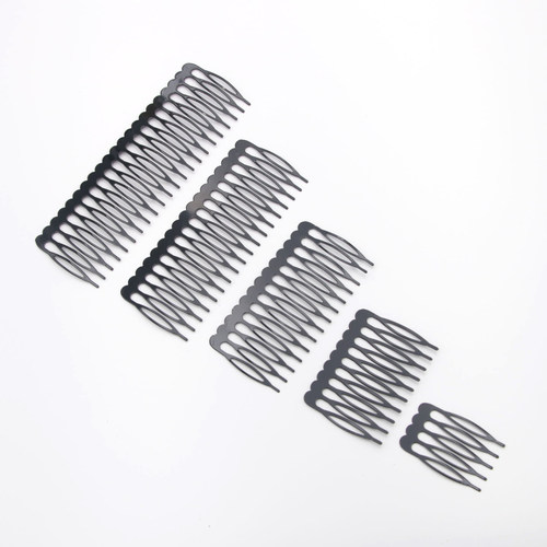 黑色新娘头饰发梳发叉皇冠小发梳diy配件发箍头饰材料插梳发饰品