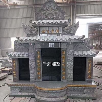 曲阳石雕石雕墓碑定制农村土葬大理石双人单人陵园公墓花岗岩刻字