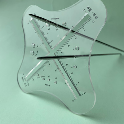 昭尔茹悦编织工具毛衣密度测量尺爱朵毛线