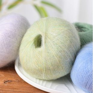 子午线 莱西 超细柔软60%幼马海毛羊毛手工编织毛衣围巾披肩毛线