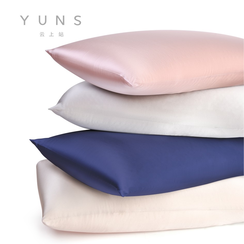 YUNS云上站云上枕双面真丝枕套100%桑蚕丝特拉蕾天然乳胶枕套装