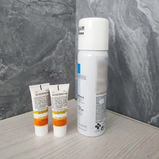 超值装! 移动加湿器~法国 舒缓调理温泉水喷雾50ml+防晒3Ml *2支