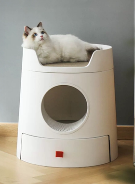 MAYITWILL米尾「城堡」猫砂盆｜超大号｜防外溅｜抽屉式｜ibc