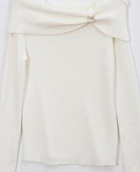 朵以2024春季新品时尚设计感针织衫小众上衣修身显瘦39DC549079