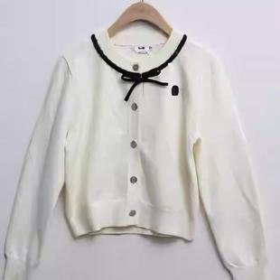 气质精致钉珠针织开衫 时尚 毛织上衣39DQ523066 新款 朵以2024秋装