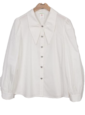 朵以正品2023春秋新款时尚气质法式衬衫精致上衣优雅女38DQ131079