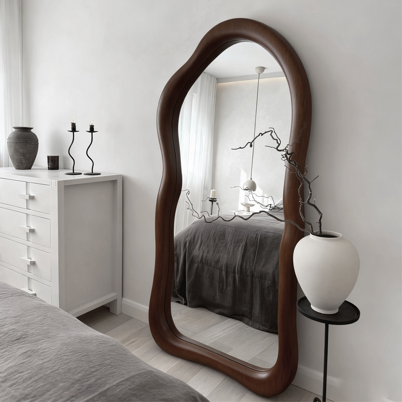 美式复古穿衣镜家用入户全身镜法式玄关装饰镜服装店高级感落地镜,住宅家具,穿衣镜,淘宝优惠券,粉丝福利购,淘宝优惠卷