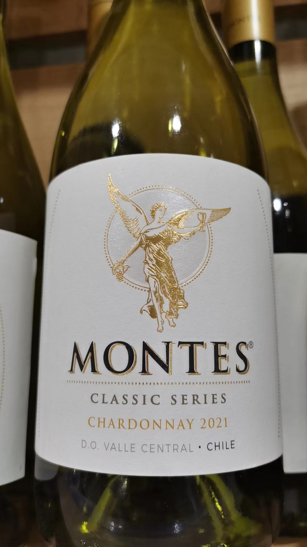 雷锋侠麦德龙超市免费代购蒙特斯天使系列霞多丽白葡萄酒750ml